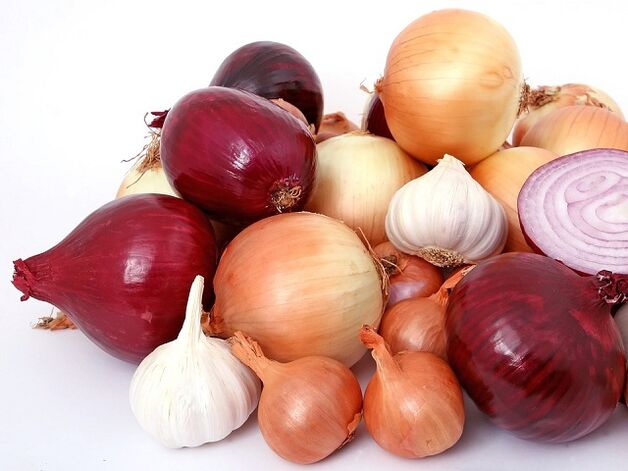 Garlic and onions for potential